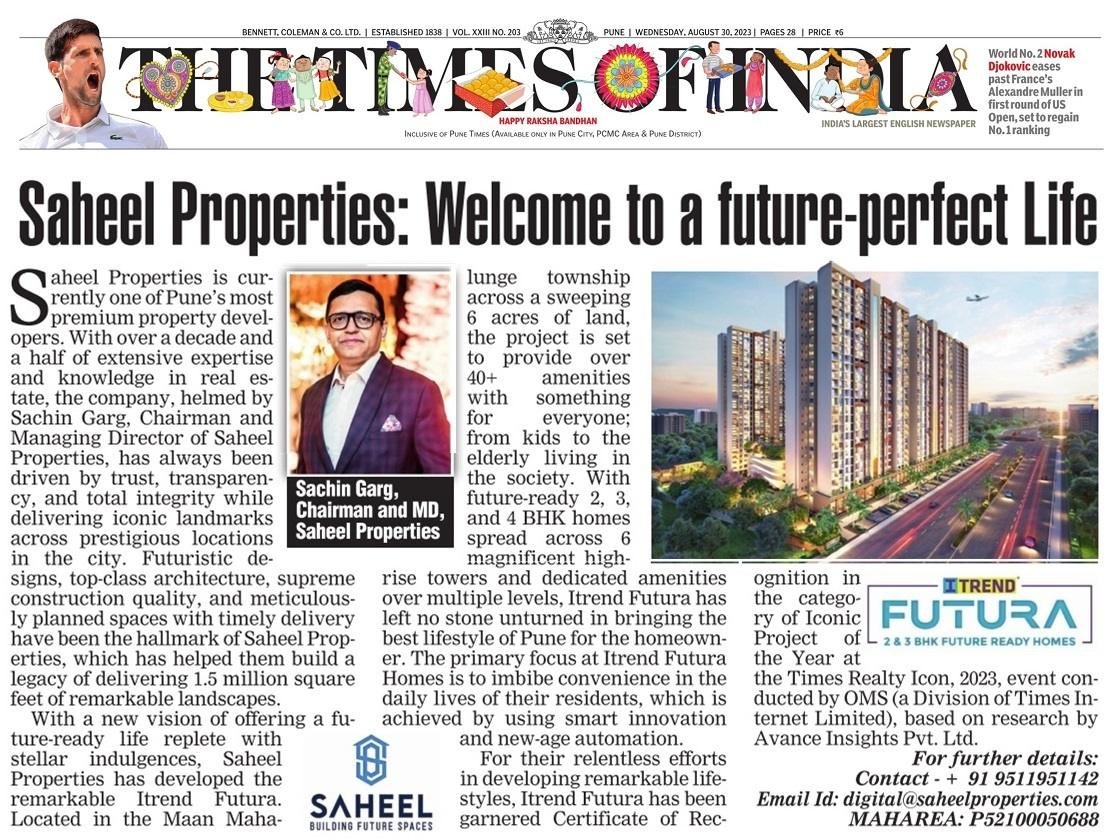 Saheel Properties Welcome to a future perfect Life